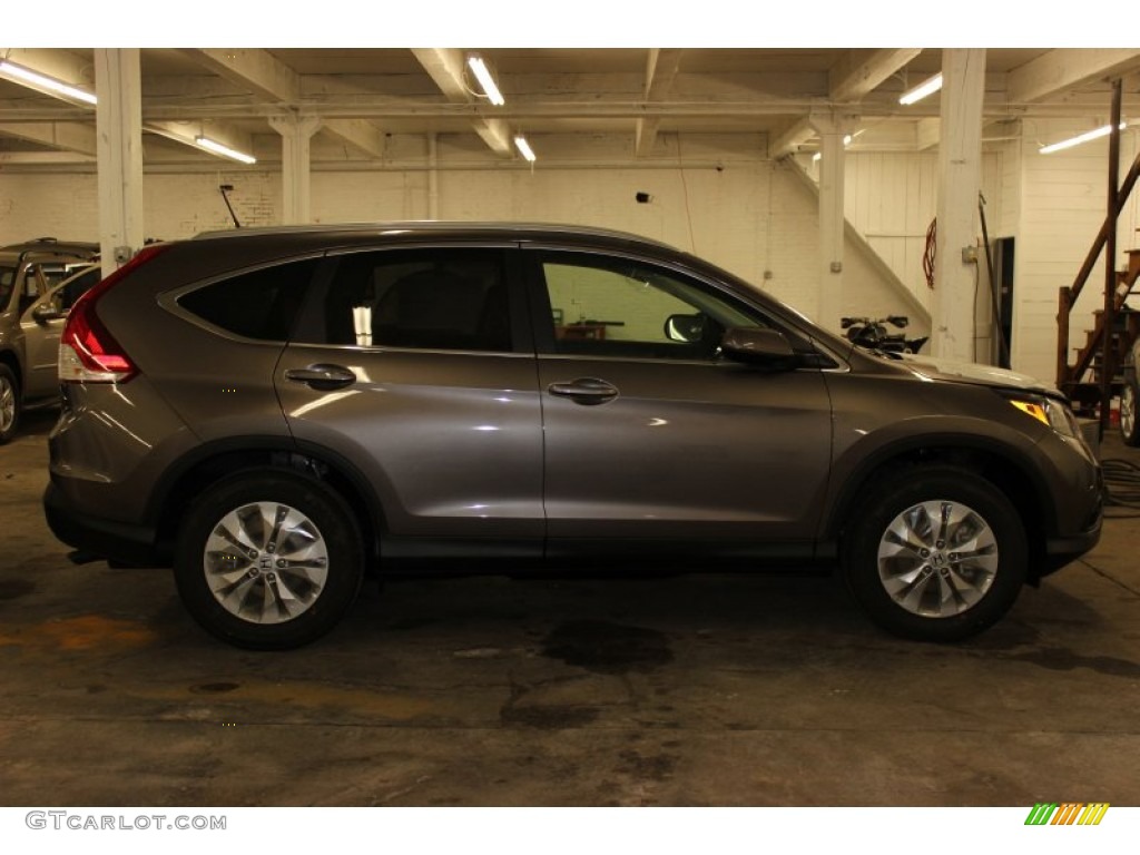 2013 CR-V EX-L AWD - Polished Metal Metallic / Black photo #3