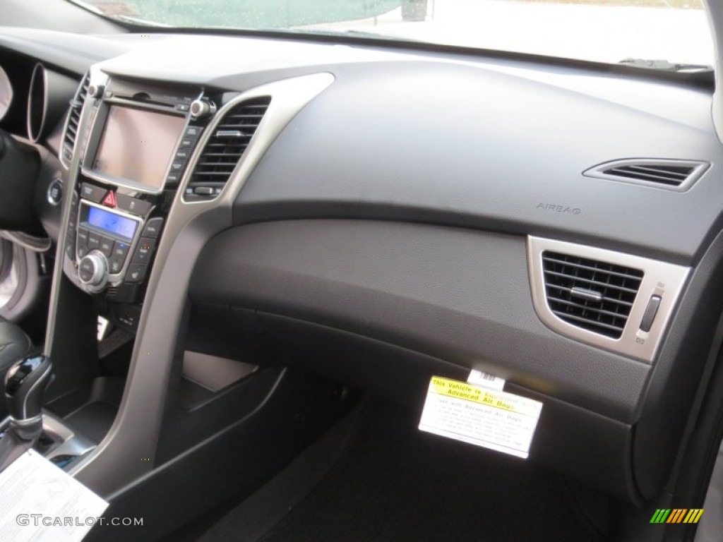 2013 Elantra GT - Shimmering Air Silver / Black photo #16