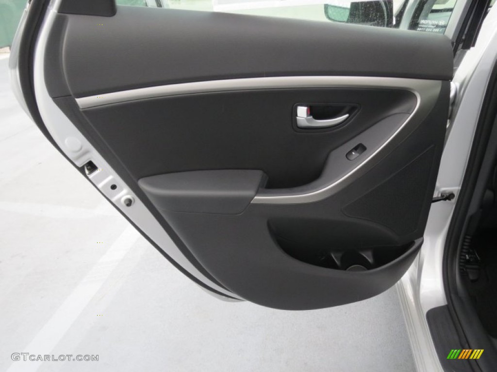 2013 Elantra GT - Shimmering Air Silver / Black photo #18