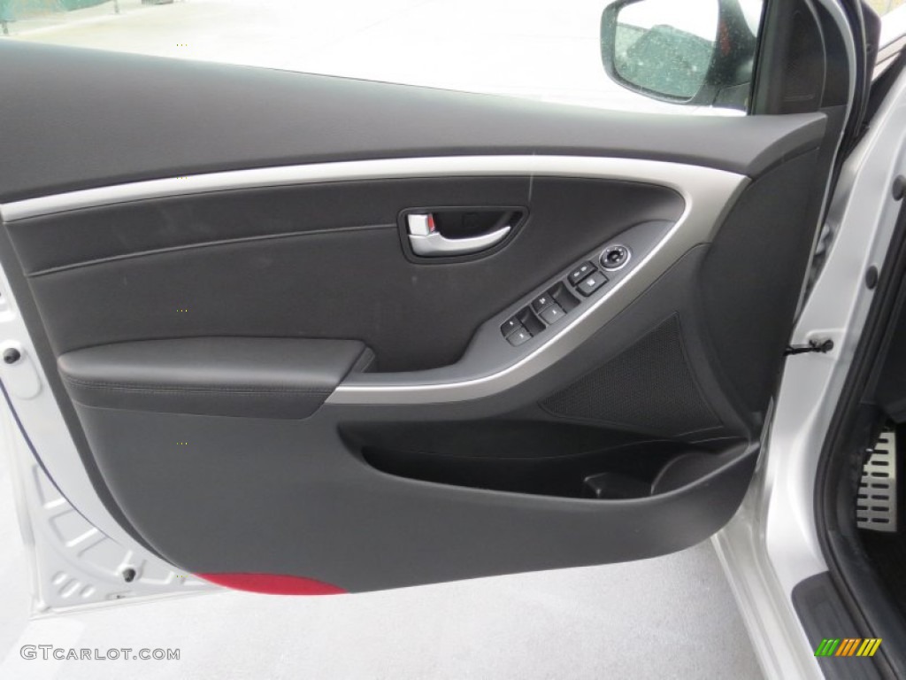 2013 Elantra GT - Shimmering Air Silver / Black photo #20