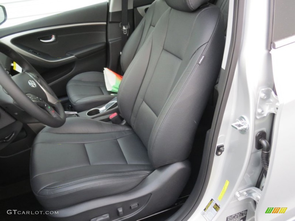 2013 Elantra GT - Shimmering Air Silver / Black photo #21