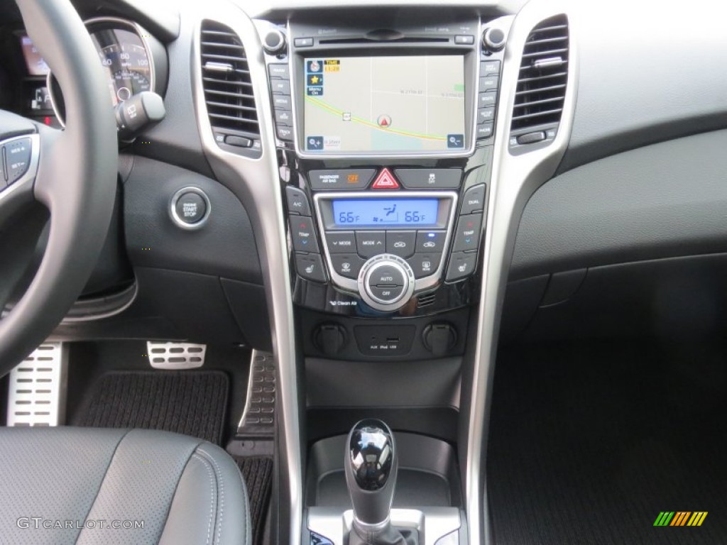 2013 Elantra GT - Shimmering Air Silver / Black photo #25
