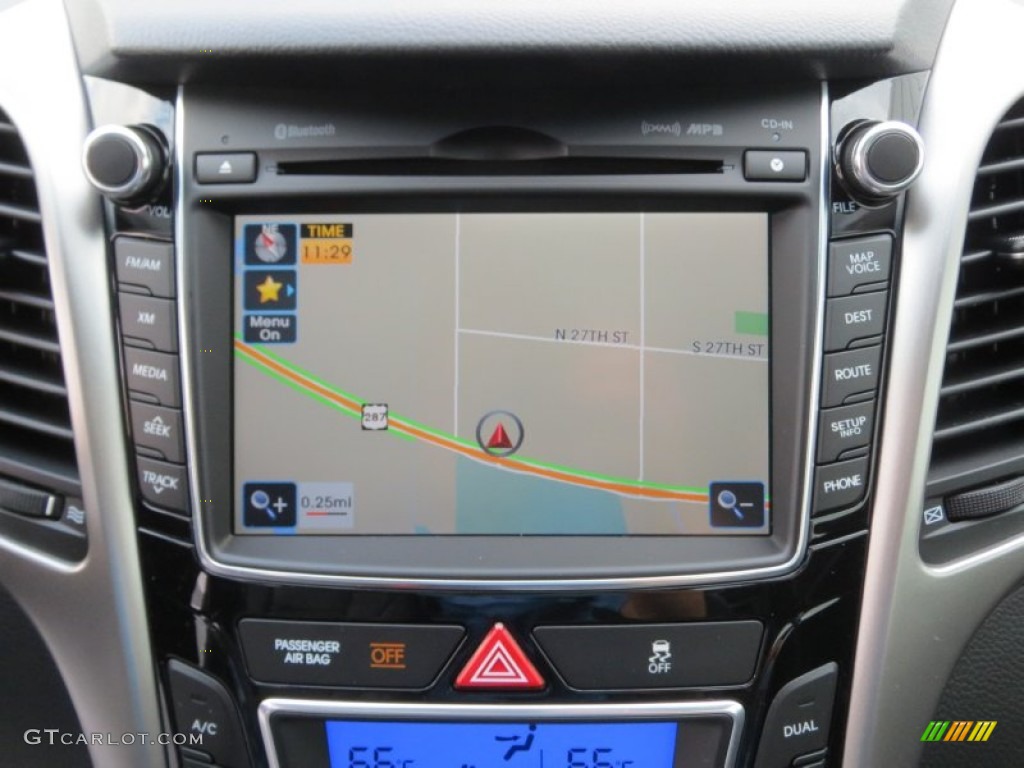 2013 Elantra GT - Shimmering Air Silver / Black photo #26