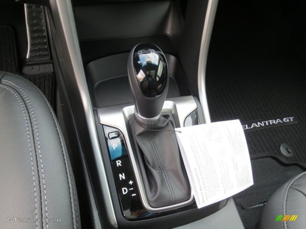 2013 Elantra GT - Shimmering Air Silver / Black photo #28