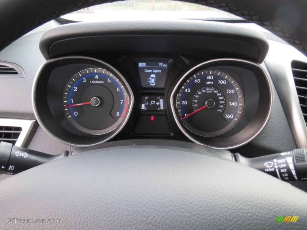 2013 Elantra GT - Shimmering Air Silver / Black photo #31