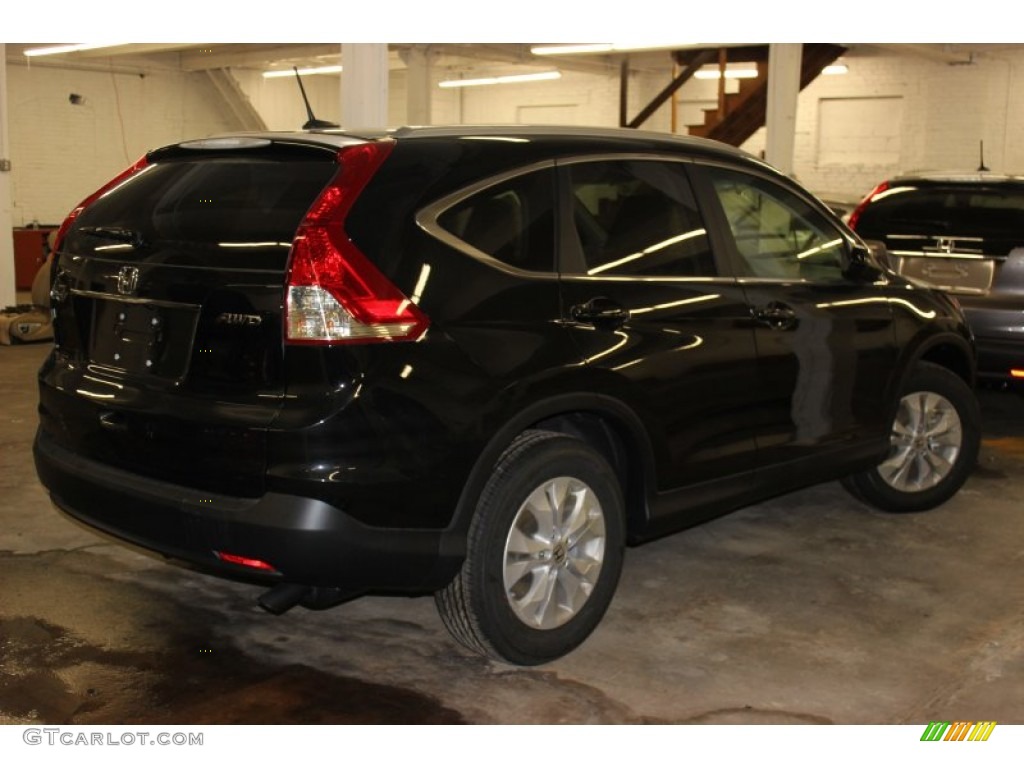 2013 CR-V EX-L AWD - Crystal Black Pearl / Black photo #9