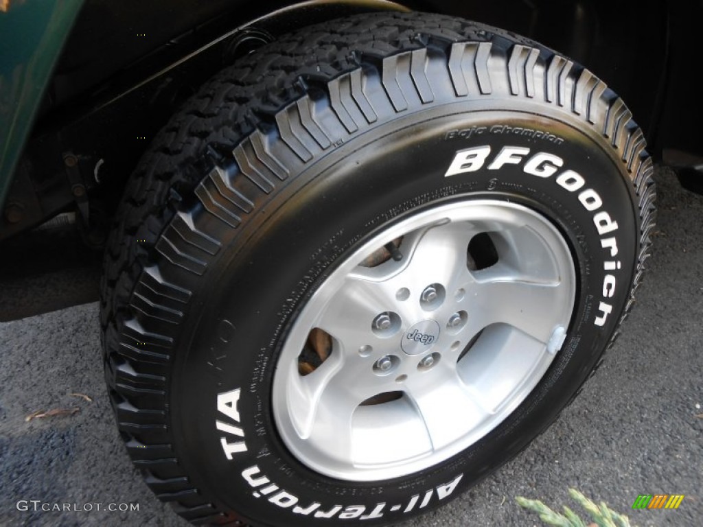 2000 Wrangler Sahara 4x4 - Forest Green Pearl / Camel/Dark Green photo #13