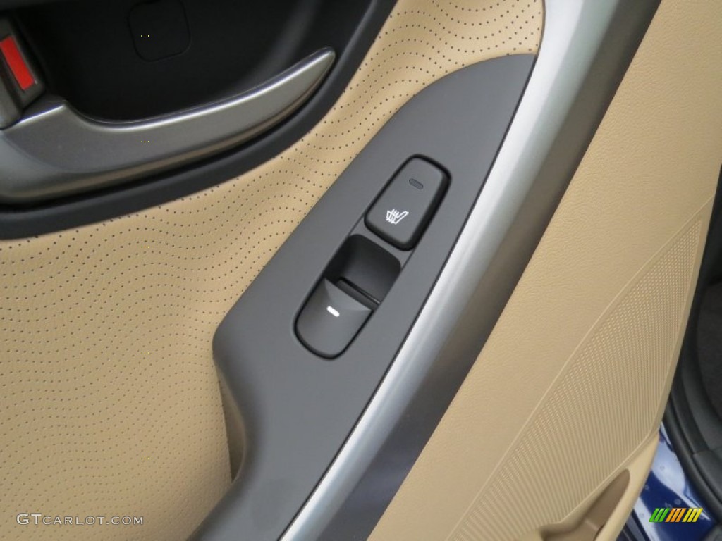 2013 Elantra Limited - Indigo Night / Beige photo #19