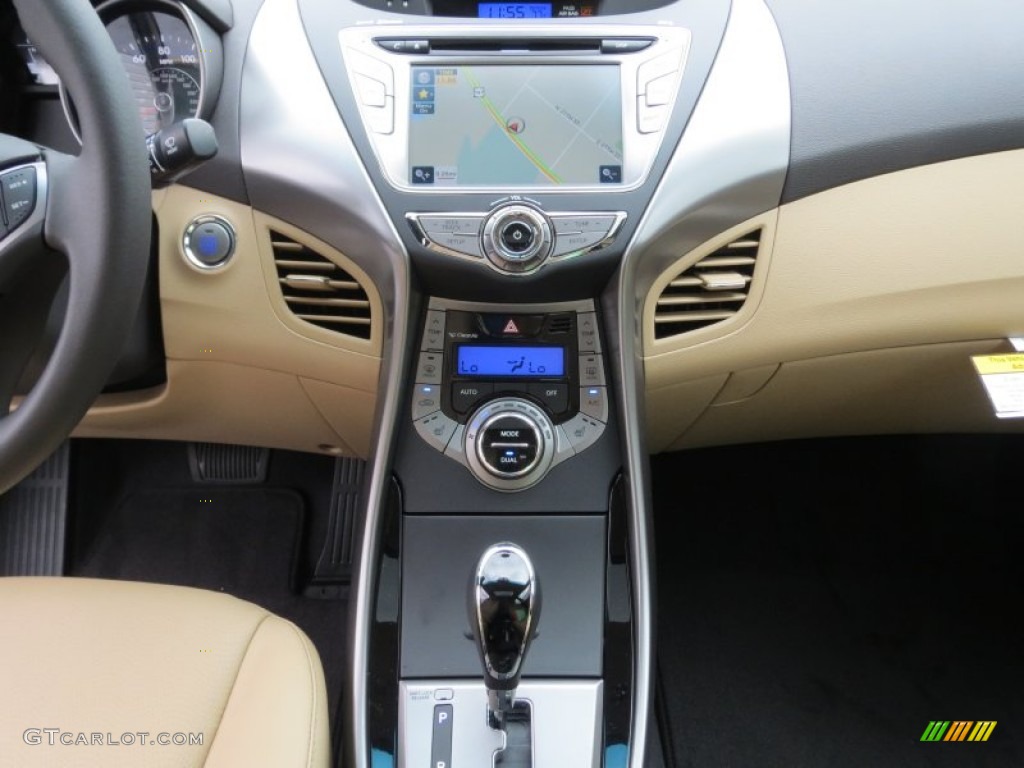 2013 Elantra Limited - Indigo Night / Beige photo #26