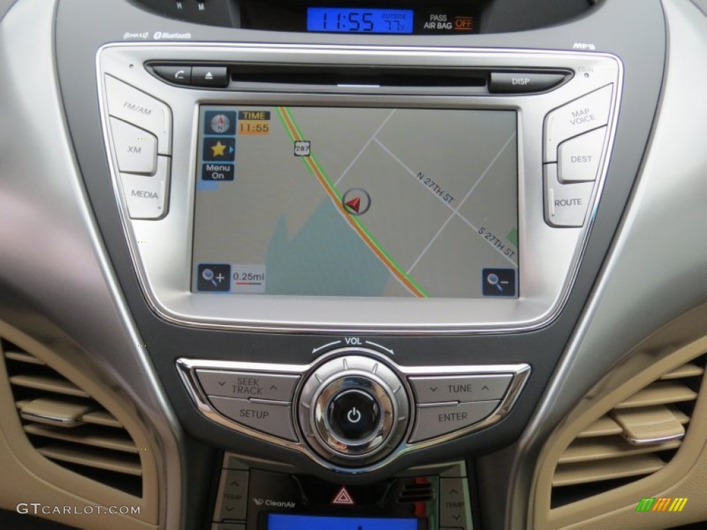 2013 Elantra Limited - Indigo Night / Beige photo #27