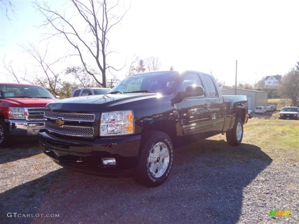 2013 Silverado 1500 LT Extended Cab 4x4 - Black / Ebony photo #2