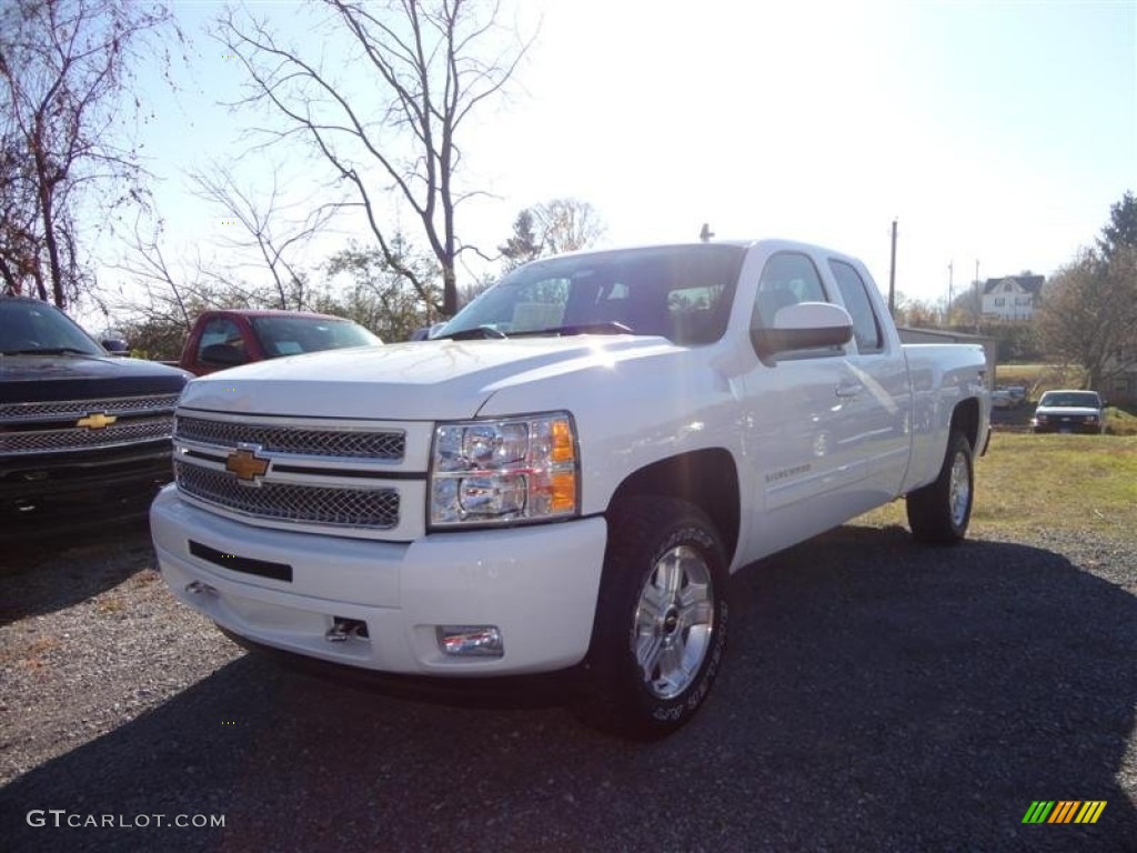 2013 Silverado 1500 LTZ Extended Cab 4x4 - Summit White / Ebony photo #2