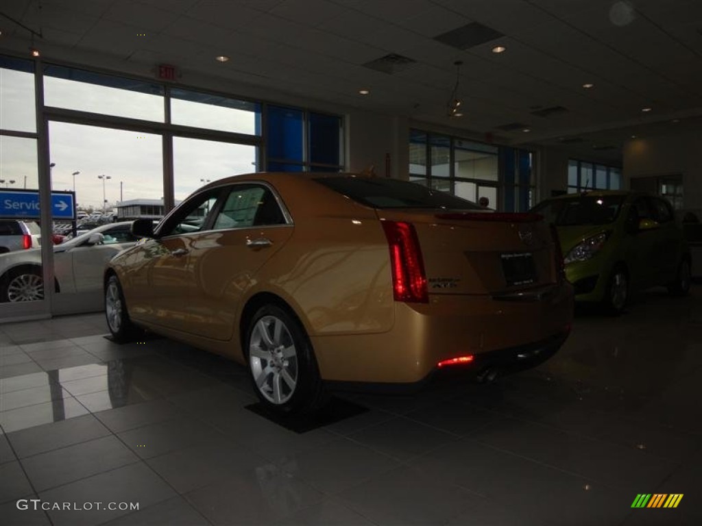 2013 ATS 2.5L - Summer Gold Metallic / Caramel/Jet Black Accents photo #2