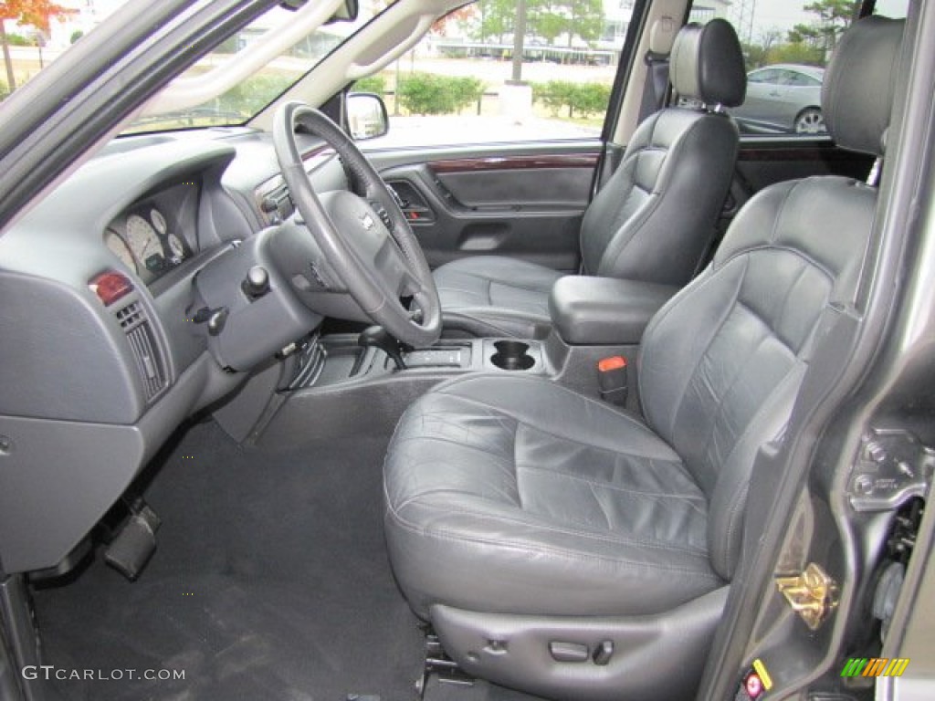 Dark Slate Gray Interior 2004 Jeep Grand Cherokee Limited 4x4 Photo #73892624