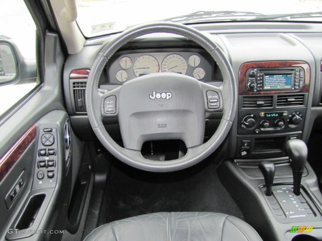 2004 Jeep Grand Cherokee Limited 4x4 Dark Slate Gray Dashboard Photo #73892786