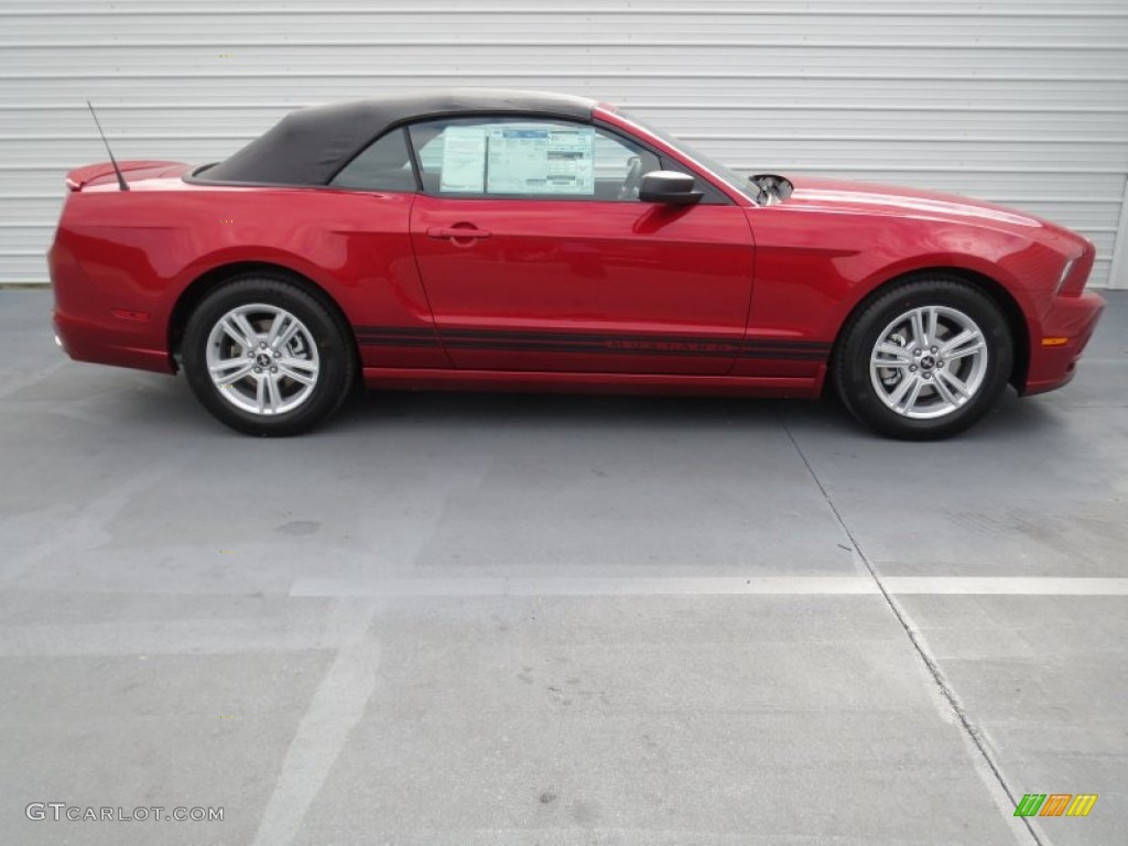 Race Red 2013 Ford Mustang V6 Premium Convertible Exterior Photo #73893368