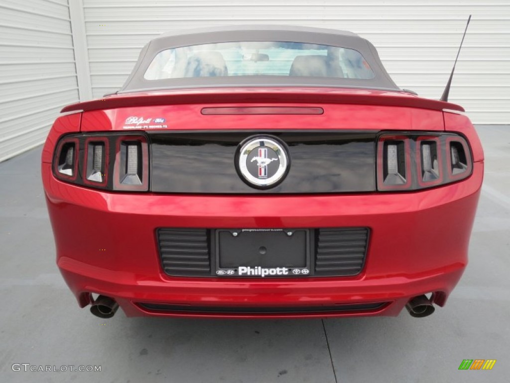 2013 Mustang V6 Premium Convertible - Race Red / Charcoal Black photo #4