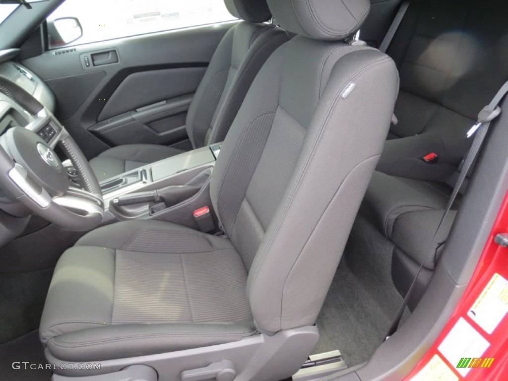 Charcoal Black Interior 2013 Ford Mustang V6 Premium Convertible Photo #73893605