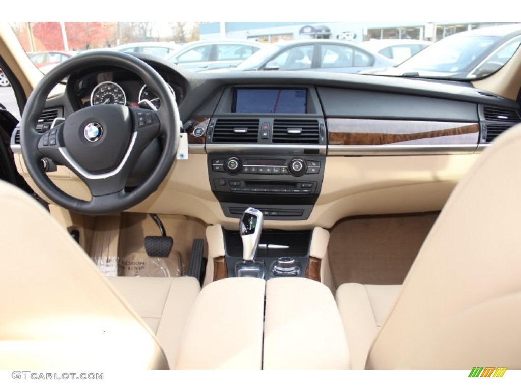 2012 X6 xDrive35i - Jet Black / Sand Beige photo #13