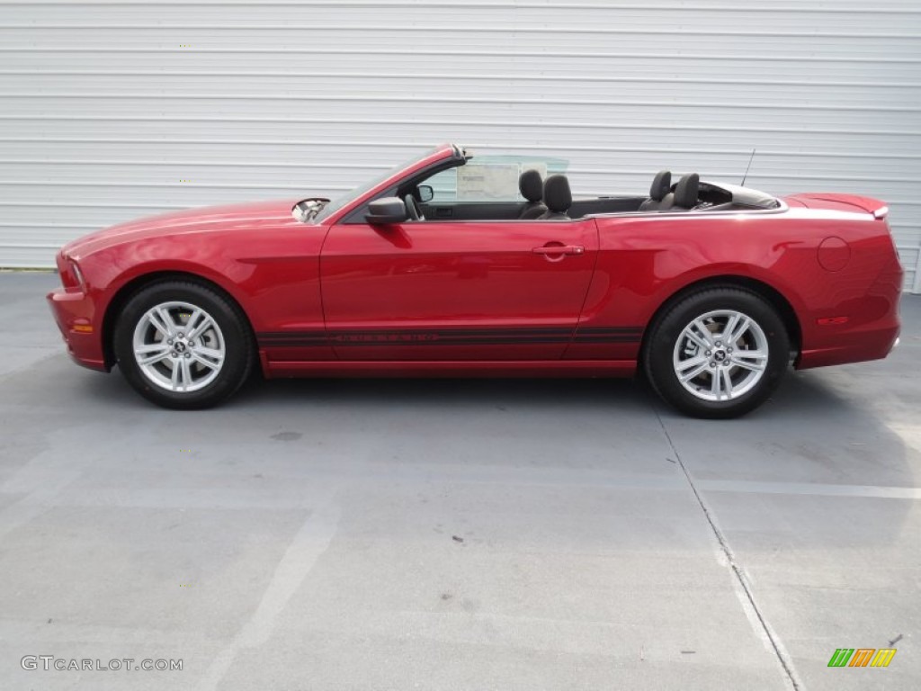 2013 Mustang V6 Premium Convertible - Race Red / Charcoal Black photo #29