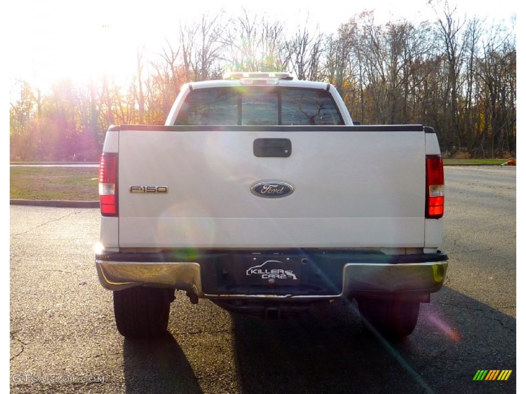 2004 F150 XL Regular Cab 4x4 - Oxford White / Medium/Dark Flint photo #6