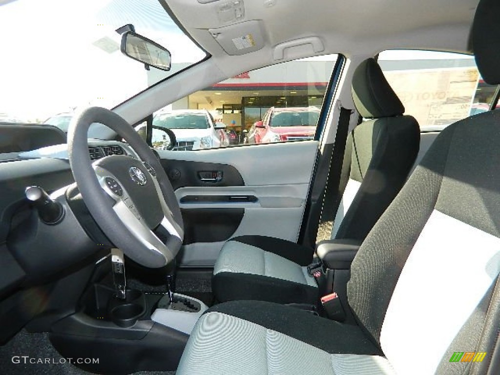 2012 Prius c Hybrid Two - Blue Streak Metallic / Light Blue Gray/Black photo #11