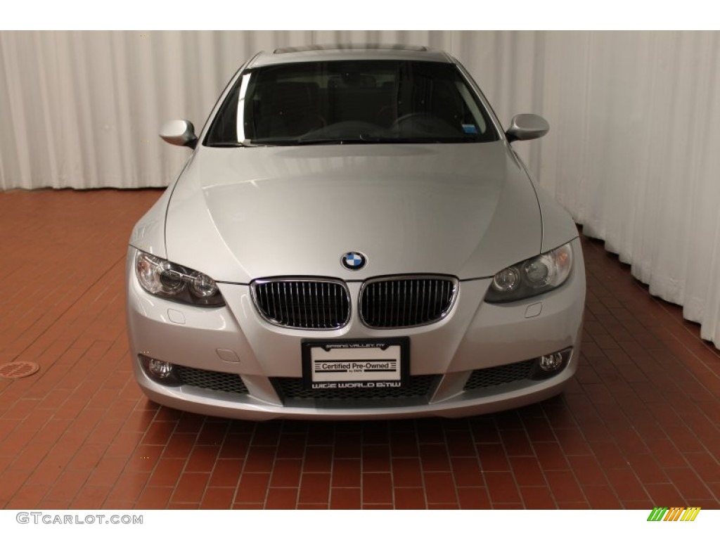 2009 3 Series 335xi Coupe - Titanium Silver Metallic / Black photo #2