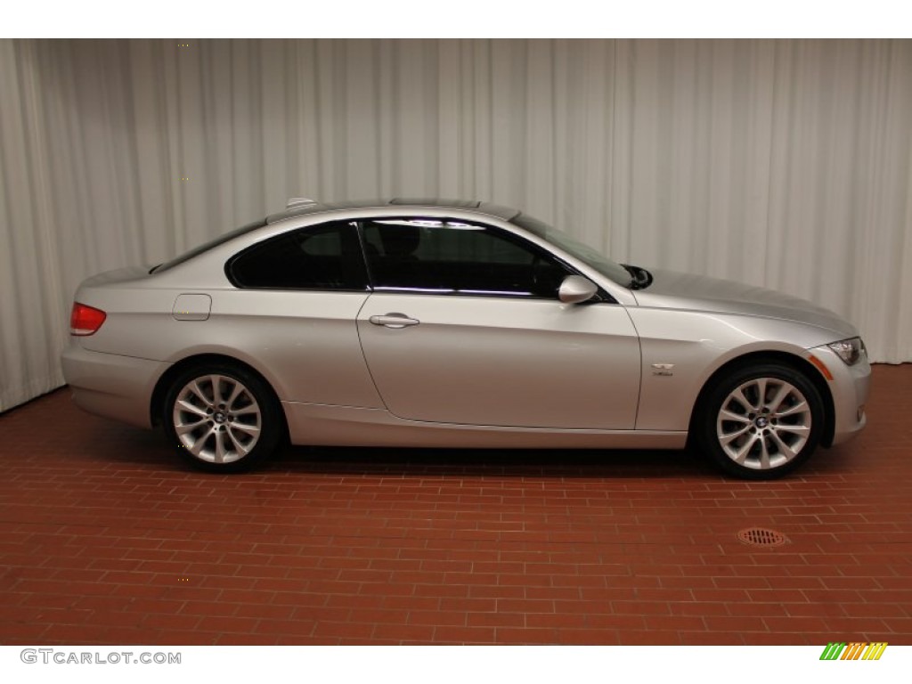 2009 3 Series 335xi Coupe - Titanium Silver Metallic / Black photo #3