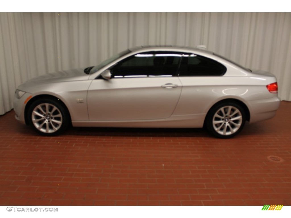 2009 3 Series 335xi Coupe - Titanium Silver Metallic / Black photo #4