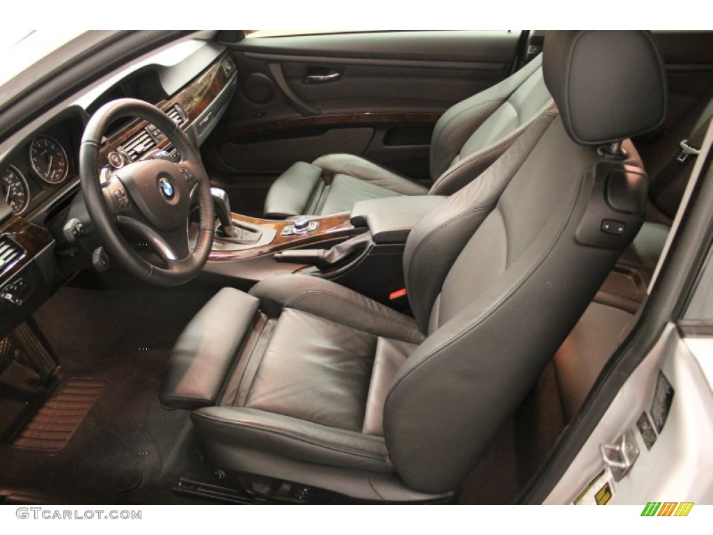 2009 3 Series 335xi Coupe - Titanium Silver Metallic / Black photo #9