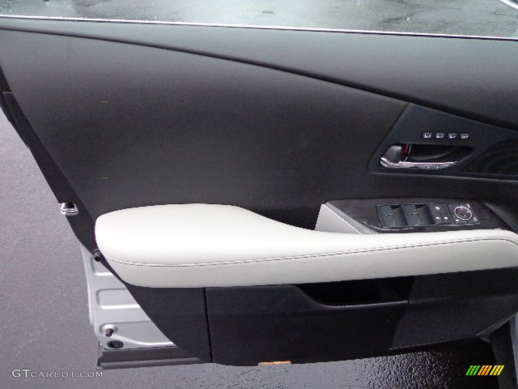 2013 Lexus RX 350 AWD Light Gray/Ebony Birds Eye Maple Door Panel Photo #73895081