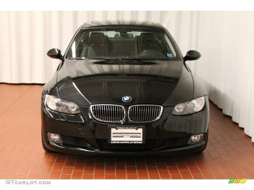 2009 3 Series 328xi Coupe - Black Sapphire Metallic / Black photo #2