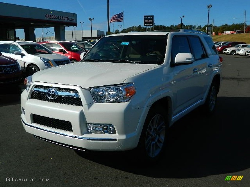 2013 4Runner Limited - Blizzard White Pearl / Beige photo #7