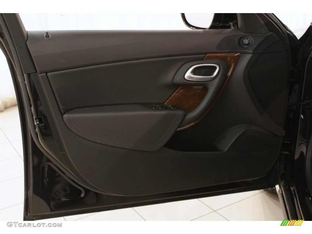 2011 Saab 9-5 Turbo4 Sedan Jet Black Door Panel Photo #73895718