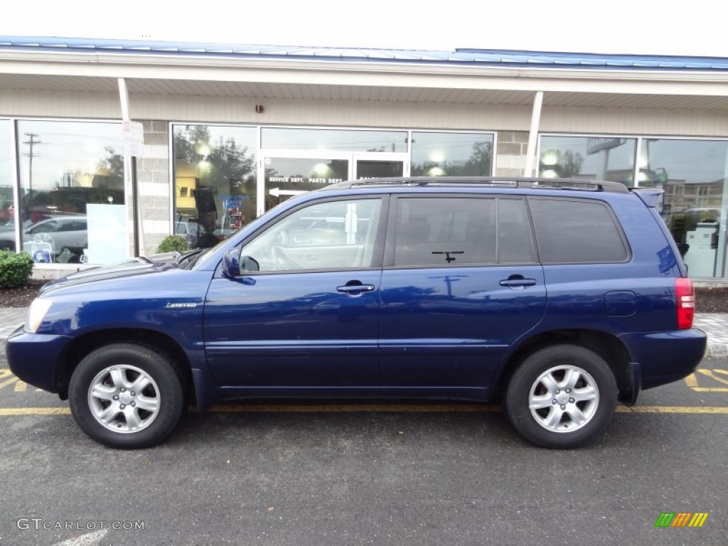 Indigo Ink Blue Metallic 2001 Toyota Highlander Limited 4WD Exterior Photo #73896806