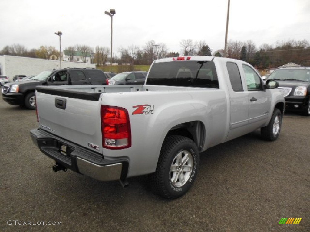 2013 Sierra 1500 SLE Extended Cab 4x4 - Quicksilver Metallic / Ebony photo #6