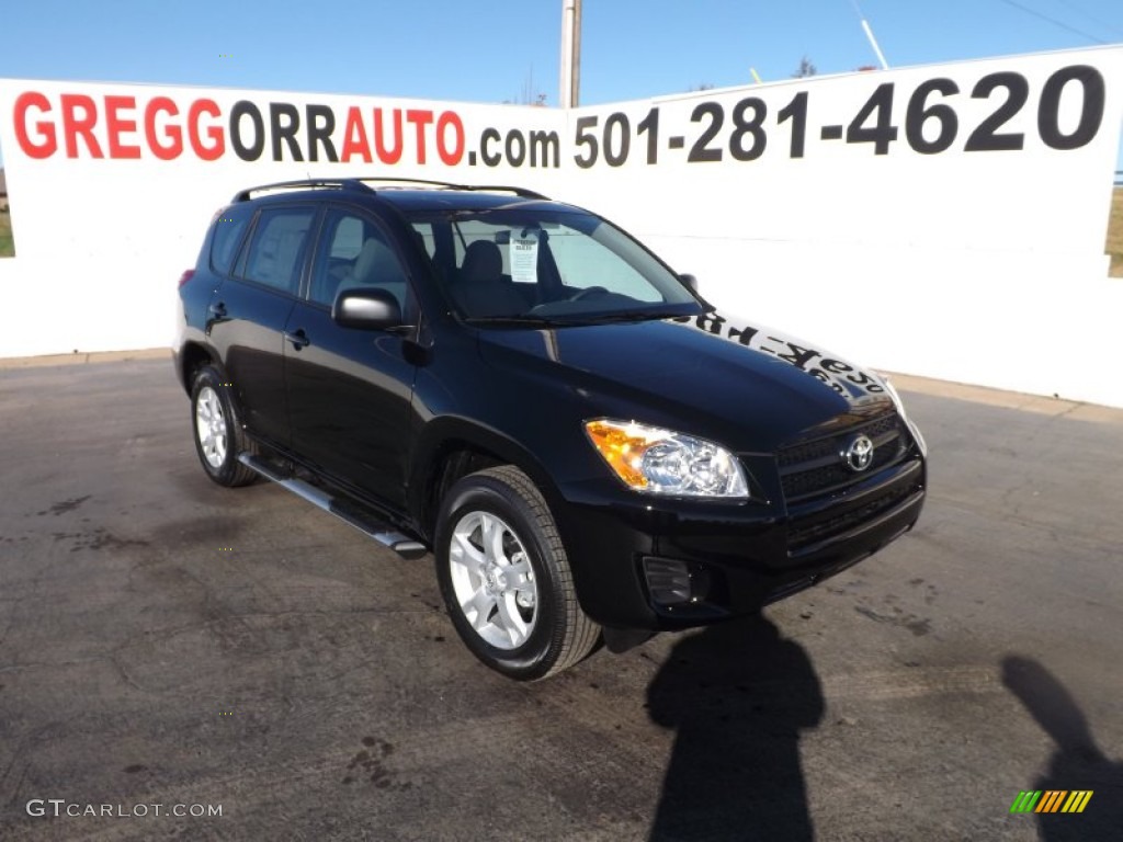 2012 RAV4 I4 - Black / Sand Beige photo #1