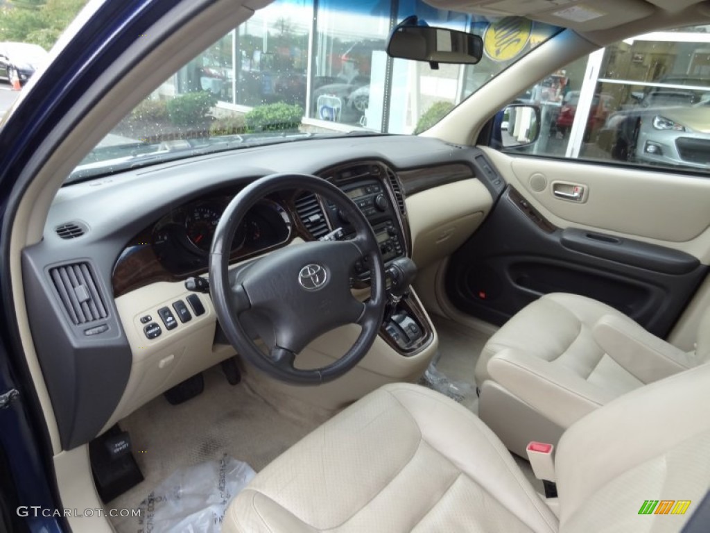 Charcoal Interior 2001 Toyota Highlander Limited 4WD Photo #73897054