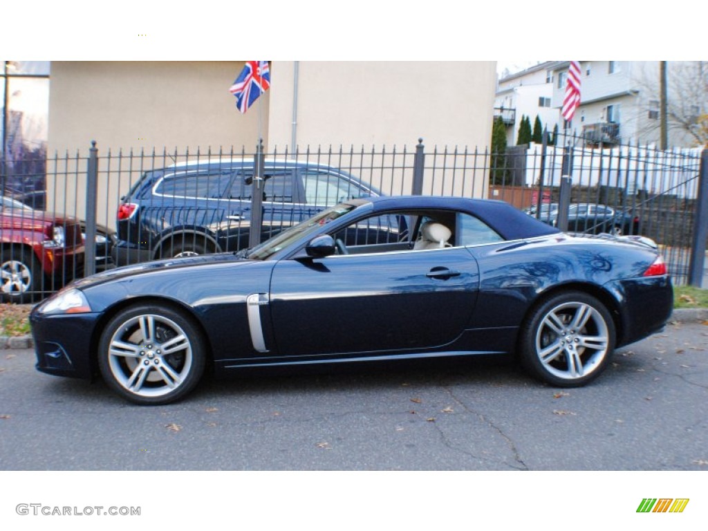 Indigo Metallic 2008 Jaguar XK XKR Convertible Exterior Photo #73897121