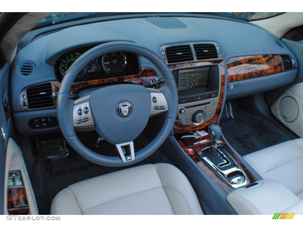 Ivory/Slate Interior 2008 Jaguar XK XKR Convertible Photo #73897393