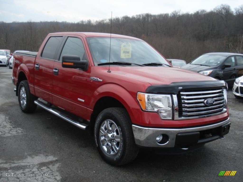 Red Candy Metallic 2011 Ford F150 XLT SuperCrew 4x4 Exterior Photo #73897908