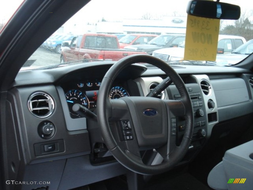 2011 Ford F150 XLT SuperCrew 4x4 Steel Gray Dashboard Photo #73898015