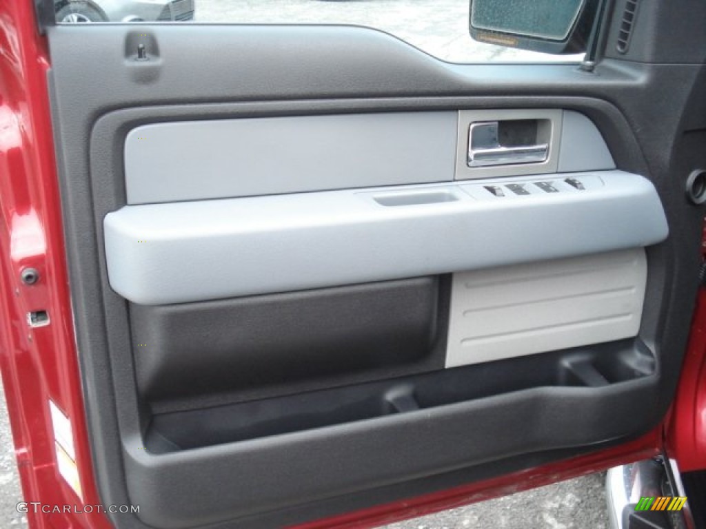 2011 Ford F150 XLT SuperCrew 4x4 Steel Gray Door Panel Photo #73898043