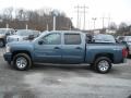 2007 Blue Granite Metallic Chevrolet Silverado 1500 LS Crew Cab 4x4  photo #5