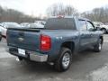 2007 Blue Granite Metallic Chevrolet Silverado 1500 LS Crew Cab 4x4  photo #8