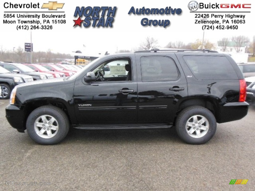 2013 Yukon SLT 4x4 - Onyx Black / Ebony photo #1