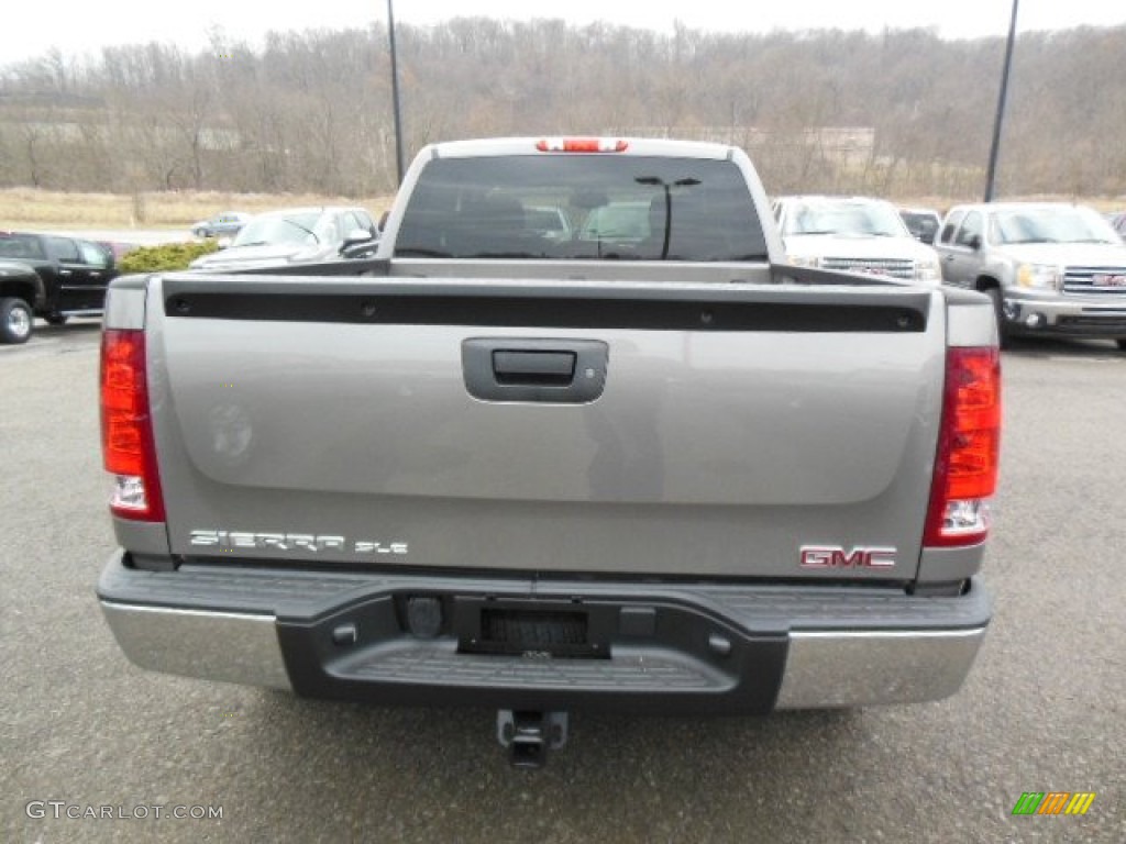 2013 Sierra 1500 SLE Extended Cab 4x4 - Steel Gray Metallic / Ebony photo #7