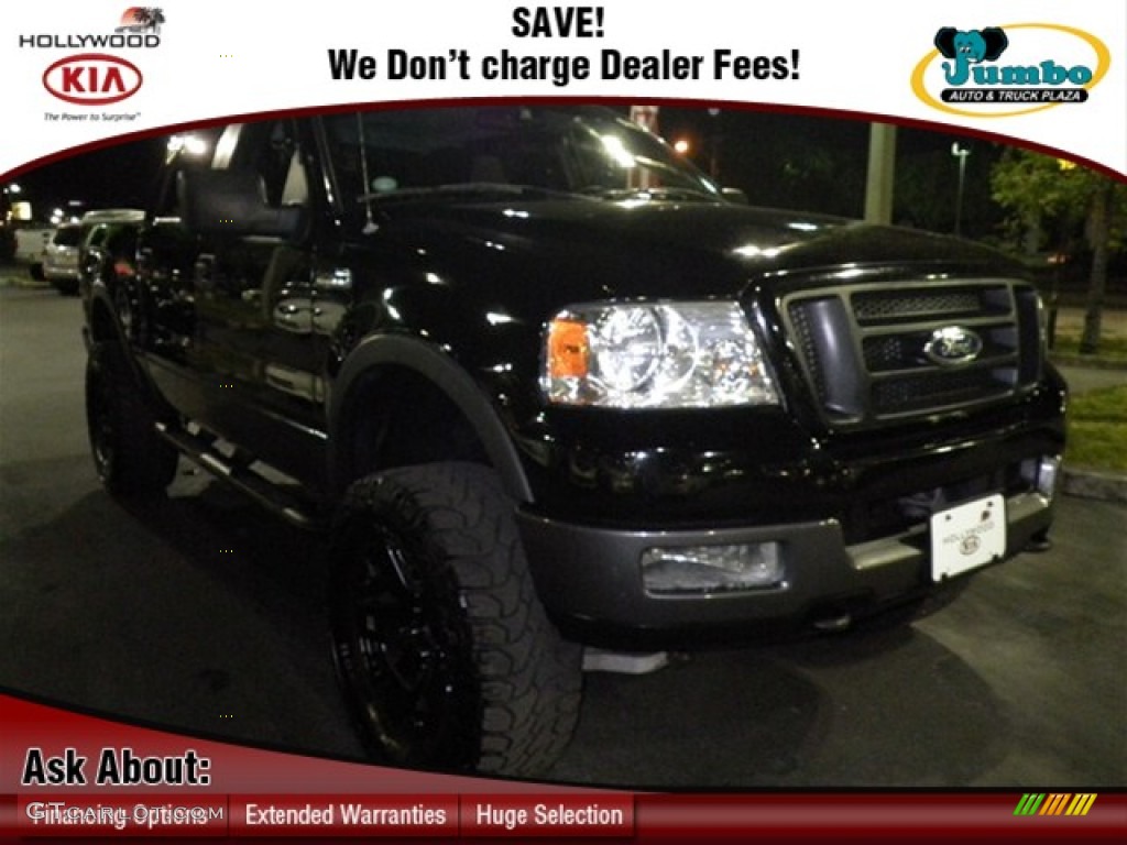 2005 F150 FX4 SuperCrew 4x4 - Black / Black photo #1