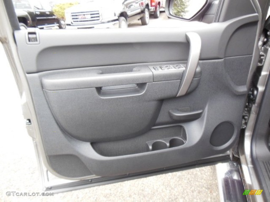 2013 Sierra 1500 SLE Extended Cab 4x4 - Steel Gray Metallic / Ebony photo #12
