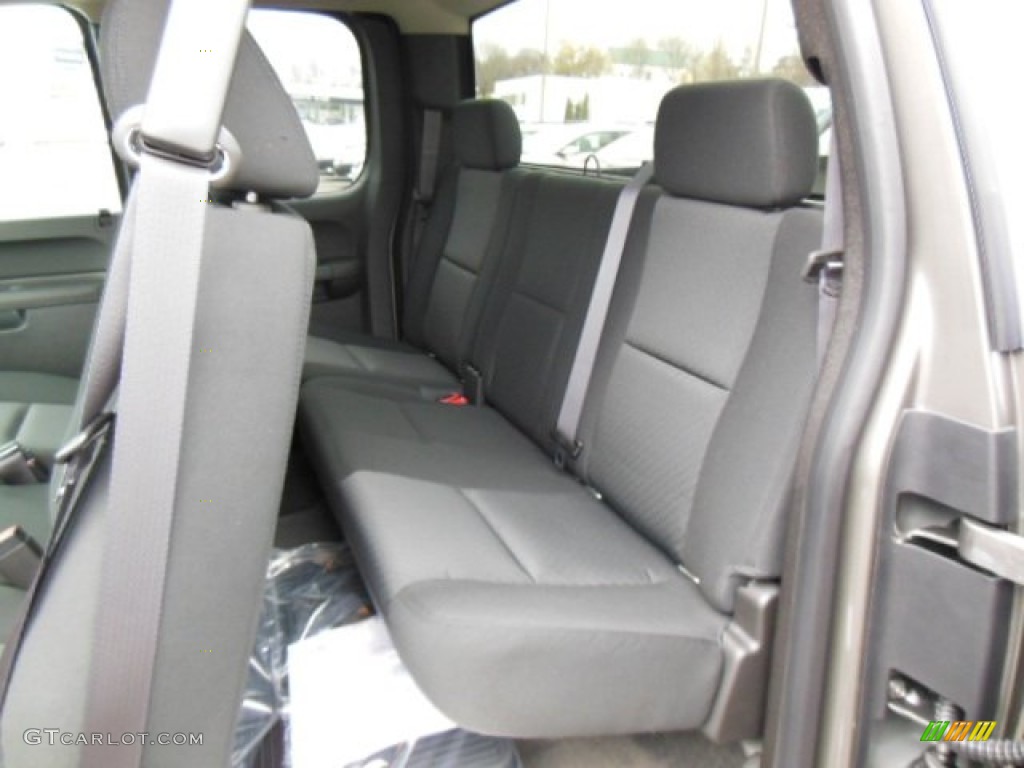 2013 Sierra 1500 SLE Extended Cab 4x4 - Steel Gray Metallic / Ebony photo #13
